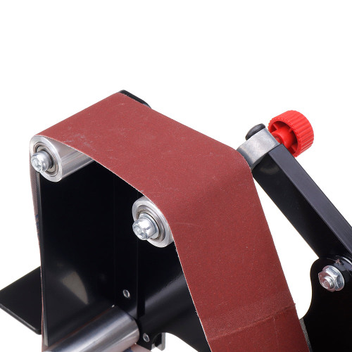 Drillpro Large Size Angle Grinder Belt Sander Attachment 50mm Wide Metal Wood Sanding Belt Adapter for 115 125 Angle Grinder