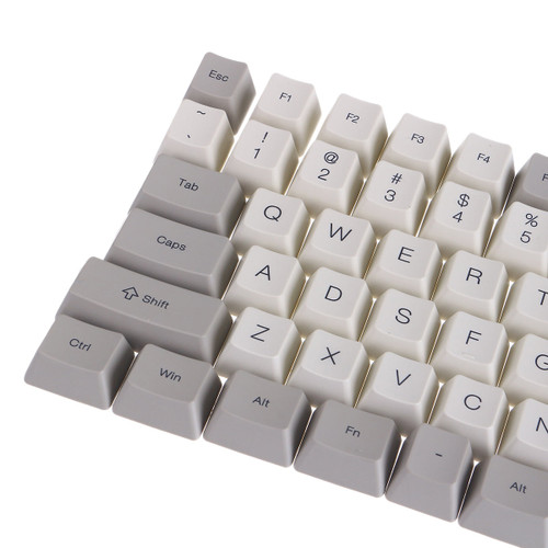 116 Keys Grey&White Keycap Set OEM Profile PBT Dye-Sublimation Keycaps for Mechanical Keyboard