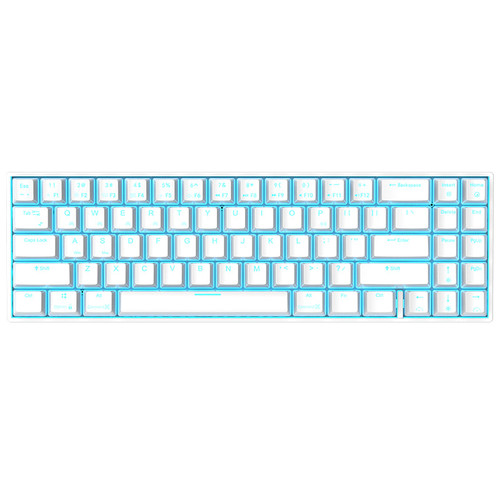 Royal Kludge RK71 71 Keys Mechanical Gaming Keyboard bluetooth3.0 Wireless USB Wired Dual Mode ICE Blue LED Backlight Gaming Keyboard