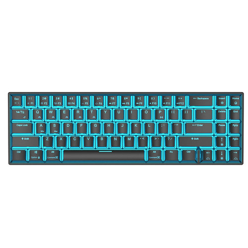 Royal Kludge RK71 71 Keys Mechanical Gaming Keyboard bluetooth3.0 Wireless USB Wired Dual Mode ICE Blue LED Backlight Gaming Keyboard