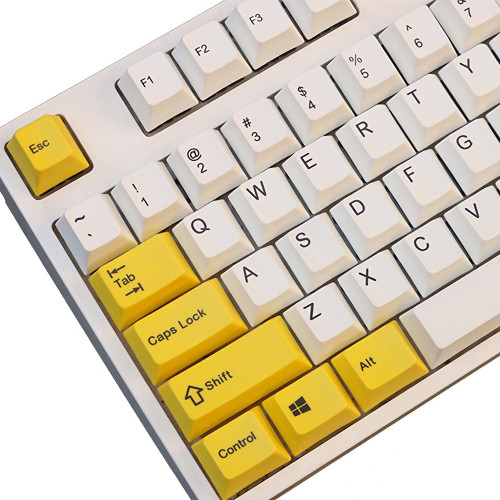 104 Key Bee Dye-sub PBT Keycaps Keycap Set with 11Pcs Supplementary Keycaps for Mechanical Keyboard