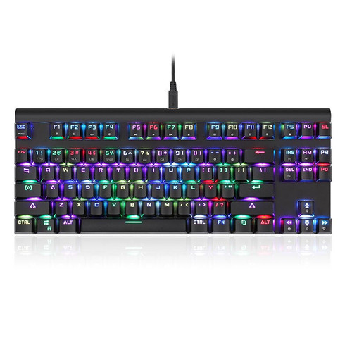 Motospeed CK101 87 Key NKRO RGB Backlit Mechanical Gaming Keyboard Outemu Red Blue Switch