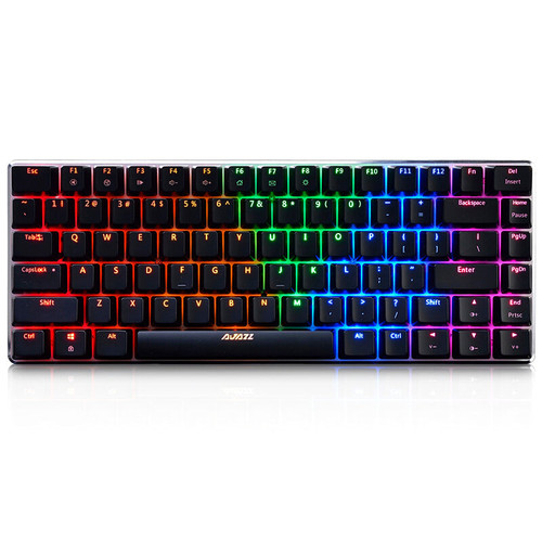 AJazz AK33 82 Keys RGB Backlit Detachable USB Wired Mechanical Gaming Keyboard