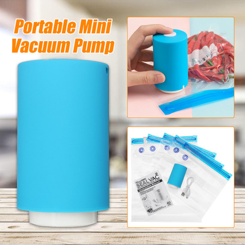 Portable Mini Vacuum Sealer Household Electric Air Pump Automatic Compression Vacuum Pump