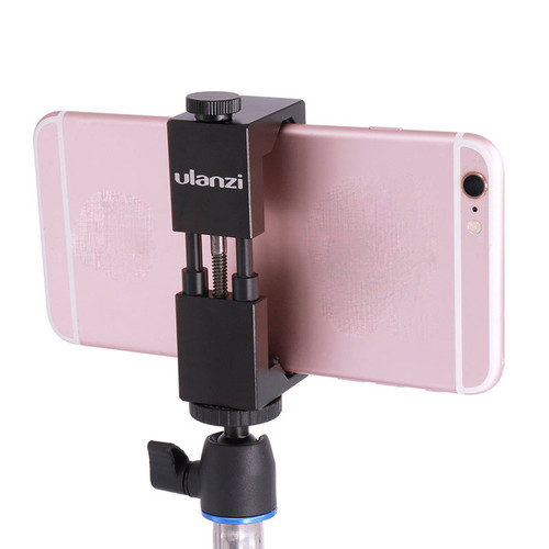 Ulanzi Universal Aluminum Metal Smartphone Tripod Mount Adapter Holder Clip