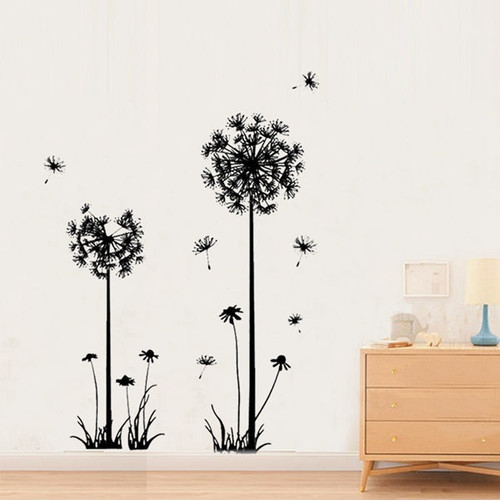 Dandelion Wall Sticker Living Room Home Decoration Car Decor Creative Decal DIY Mural Wall Art