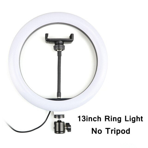 13inch LED Selfie Ring Light With Tripod Photography Lights Ring Lamp Dimmable Makeup Photo Studio Ringlight for Youtube Video