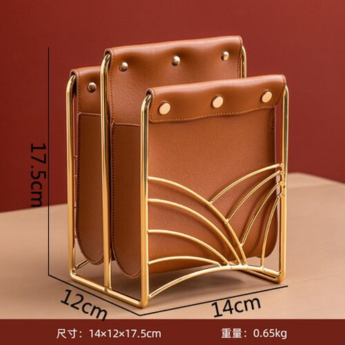 American Brown Leather Storage Basket Desktop Tissue Box Dressing Table Cosmetics Jewelry Storage Box Multifunctional Art Crafts