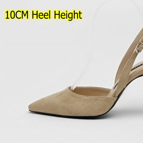 Plus:34-41 Summer Flock Leather 10CM/8CM High-heeled Fashion Sexy Sandals Formal Dress Wedding Shoes Buckle Pumps B0056