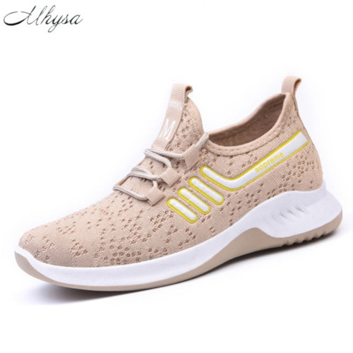 2020 New Sneakers Women Casual Shoes Fashion Lace-up Women's platform Sneakers Mesh Breathable Casual Shoes Woman Tenis Feminino