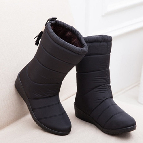 New Women Boots Female Down Winter Boots Waterproof Warm Ankle Snow Boots Ladies Shoes Woman Warm Fur Botas Mujer Casual Booties