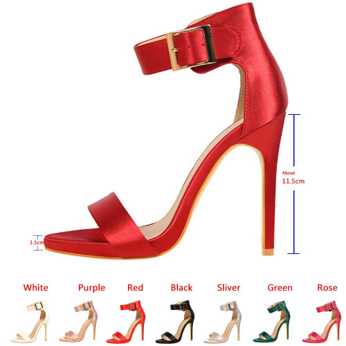 Doratasia 2019 wholesale dropship Classic 11cm High Heels Fetish Quality Silk sexy Sandals Female Summer women's Shoes Lady