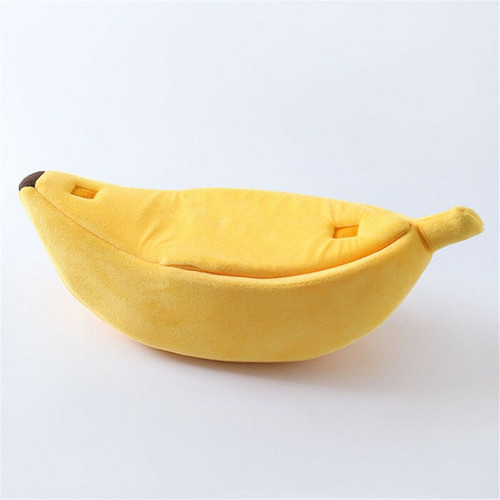 Comfy Cute  Bed "Banana Split" Warm Durable Pet Bed for Cats/Dog