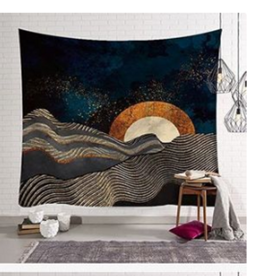 Nature Landscape Inspired Indoor Wall Art Tapestry