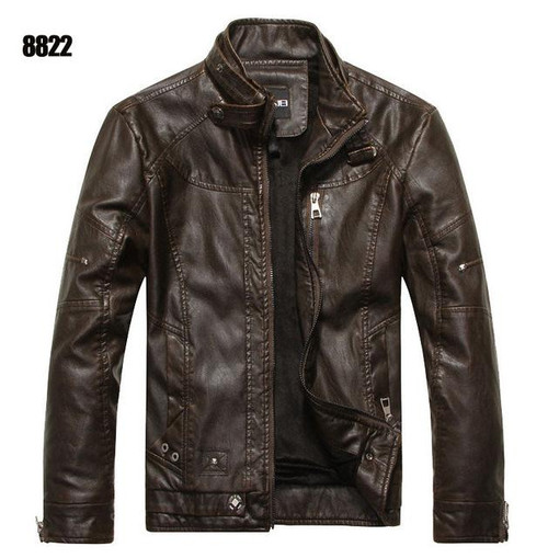 Men's motorcycle leather jacket