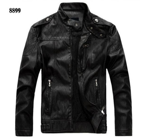 Men's motorcycle leather jacket