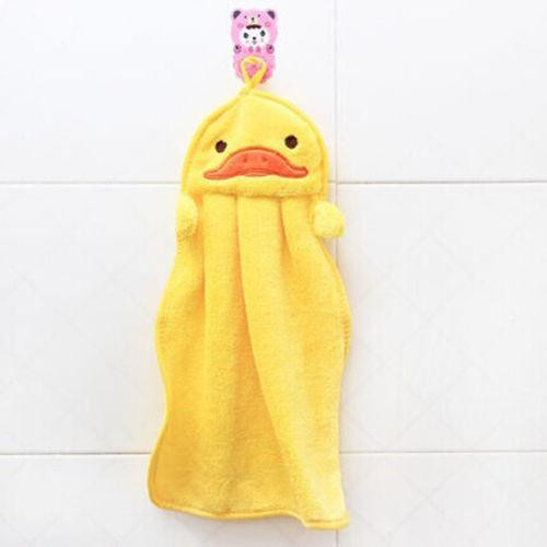 Soft Hand Towel  Children's Cartoon Animal Hanging Wipe Bath Face Towel