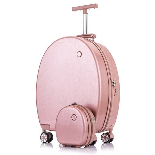 20 inch circular Luggage set suitcases and travel bags waterproof 2pcs carry on luggage bag traveling luggage bag with wheels