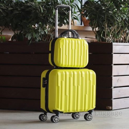 New 18inch Travel Luggage set Women suitcase on wheels kids rolling luggage ABS trolley luggage bag set cabin suitcase carry ons