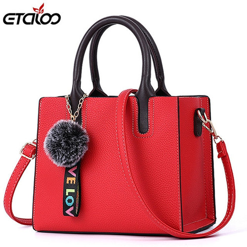 Female Bags Casual Tote 2019 Trendy Fashion PU Leather Handbag Messenger Bag Shoulder Bag High Quality