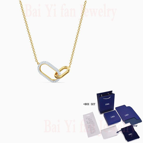2020 Fashion SWA New TIME Set Modern Elements Buckle Decoration Golden Buckle Set Women Popular Romantic Jewelry Gifts