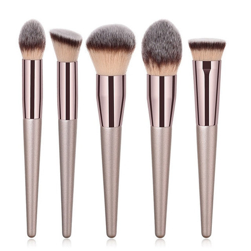 10pcs/set Champagne makeup brushes