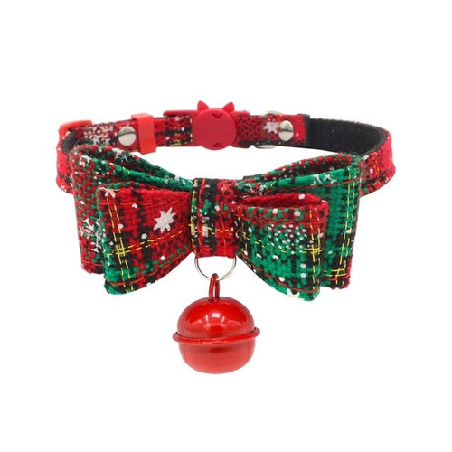 Christmas Cat Collar With Bell