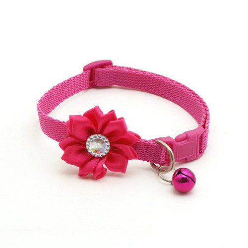 Lovely Flower Cat Collar with Bell