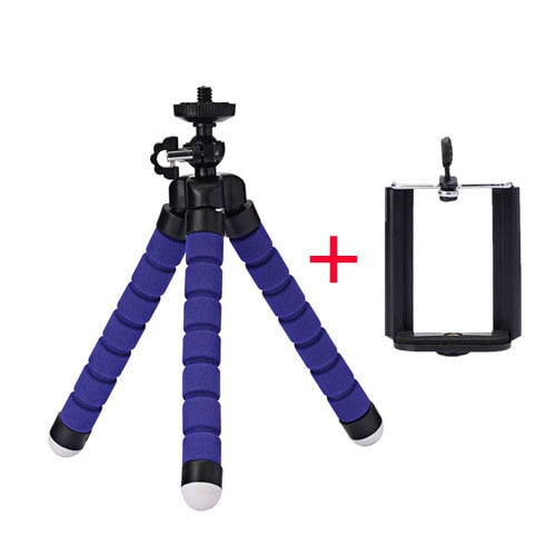 Roreta Portable tripod mini  flexible  sponge octopus tripod suitable for mobile phone iPhone Samsung Gopro 8 7 camera