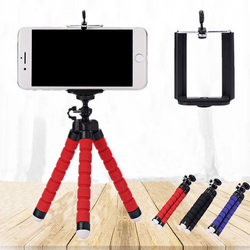 Roreta Portable tripod mini  flexible  sponge octopus tripod suitable for mobile phone iPhone Samsung Gopro 8 7 camera