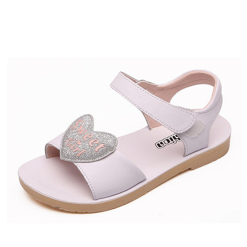 Toddler Girls Sparkly Heart Sandals