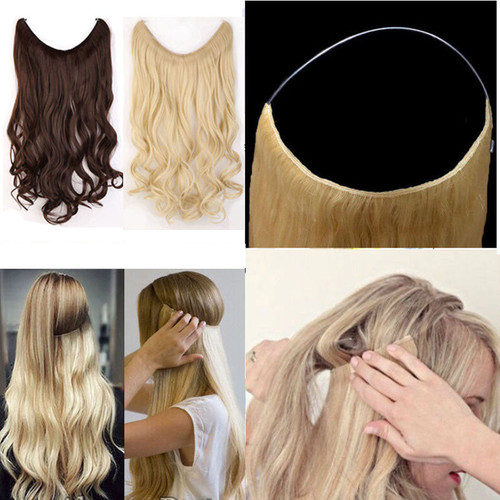 Invisible Hair Extension - 20 Inches with invisible wire & no clips