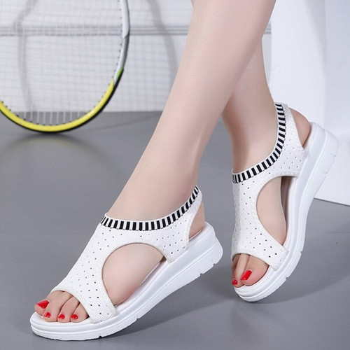 New Women Sandals Female Shoes Summer Wedge Comfortable Sandals Ladies Slip-on Flat Sandals Women Sandalias 35-44