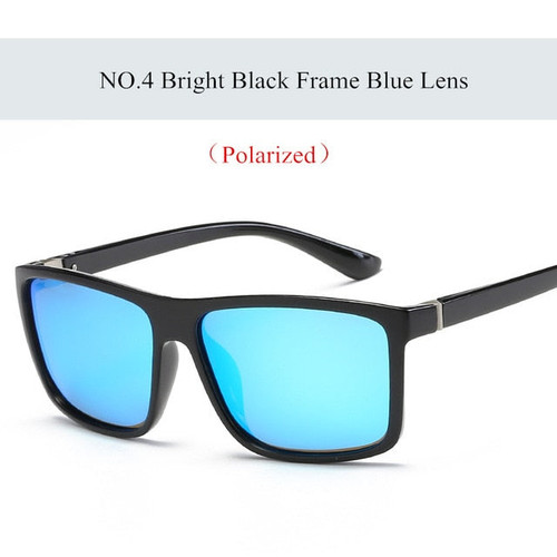 YOOSKE Retro Polarized Sunglasses Men Classic Brand Designer Driving Sun Glasses Male Rectangle Sunglass UV400