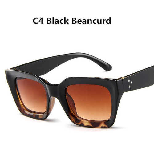 ZXRCYYL cute sexy retro cateye sunglasses women small black white triangle vintage cheap red sun glasses female uv400