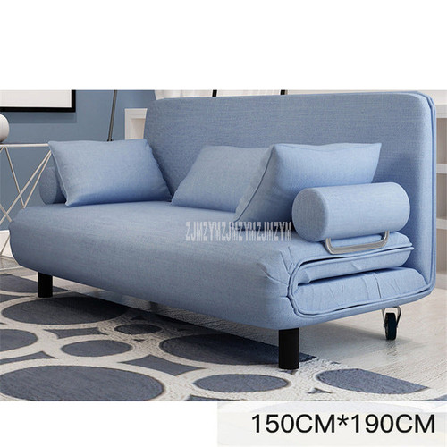 Carbon Steel Frame Living Room Sofa Bed Furniture Modern Washable Linen Cotton Sponge Filler Multifunctional Sofa Bed