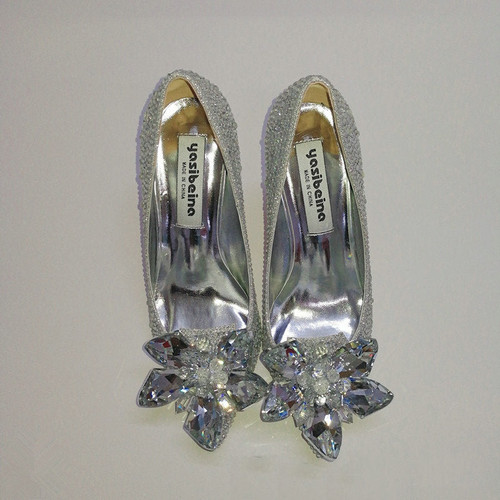 Rhinestone Wedding Heels (4 Options To Choose From)
