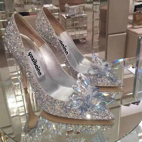 Rhinestone Wedding Heels (4 Options To Choose From)