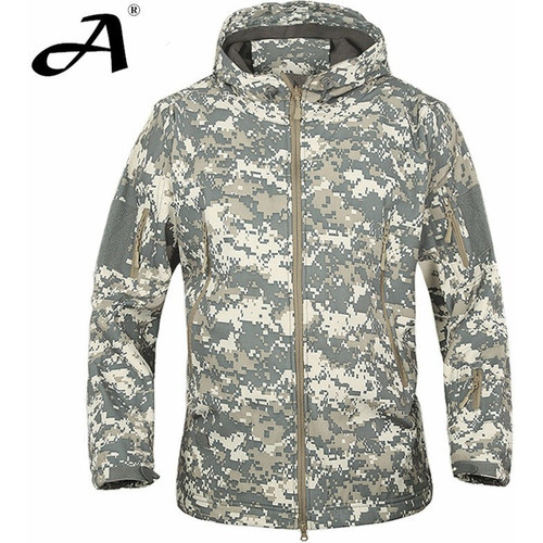 Army Camouflage Coat Military Jacket Waterproof Windbreaker Raincoat Hunting Clothes Army Jacket Men Outdoor Jackets And Coats