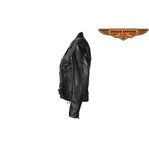 Mens Leather Motorcycle Jacket