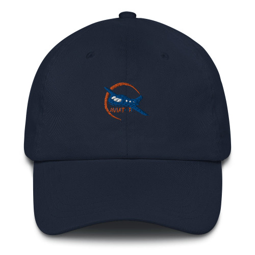 Aviator Baseball Cap, Blue Airplane