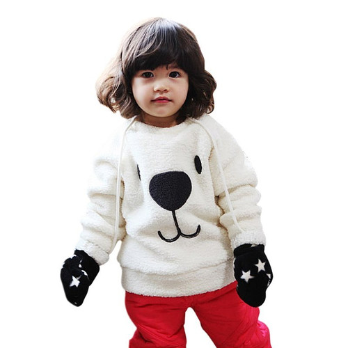 Lovely Bear Furry and Thick Sweater for Baby Boys and Girls