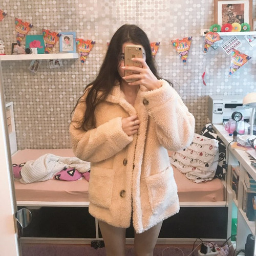 Thicken Warm Teddy Fur Jacket Coat Casual Fashion