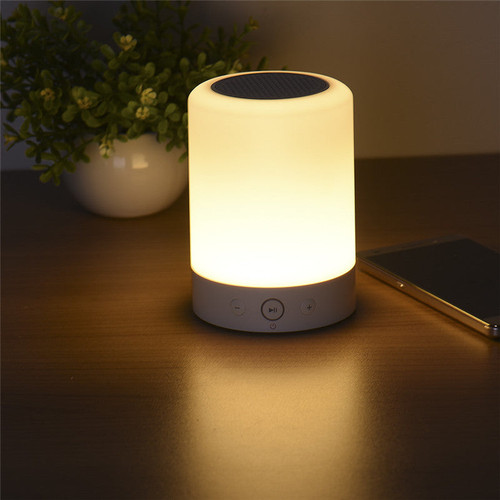 Portable LED Touch Lamp With Bluetooth Speaker