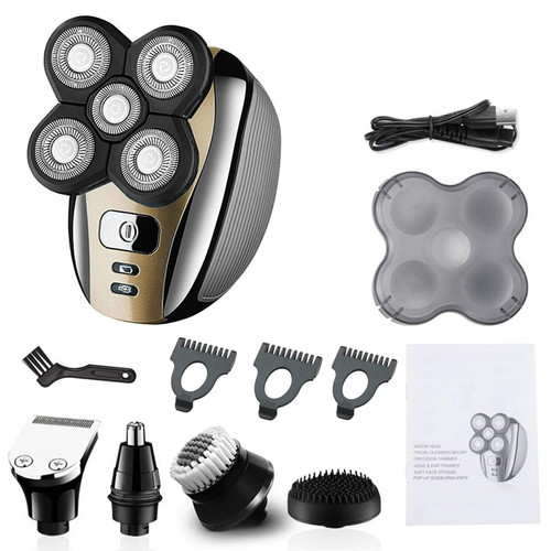 Electric Skull Shaver Wet Dry For Men Electric Razor Rechargeable Bald Head Shaving Machine Beard Trimmer