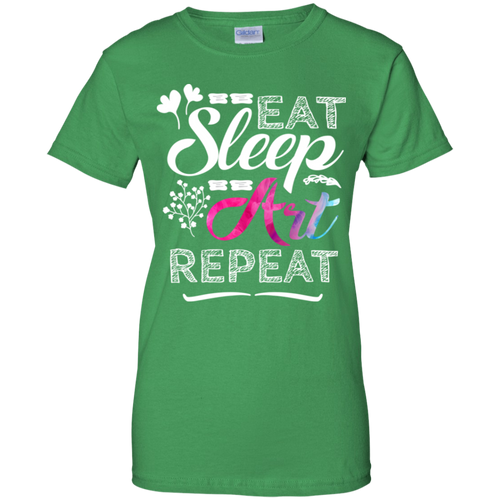 Eat Sleep Art Repeart Tshirt