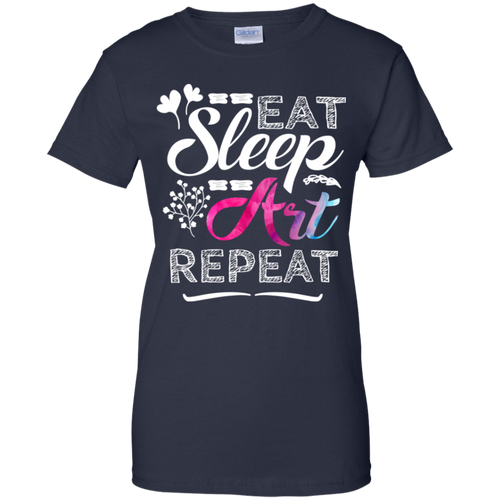 Eat Sleep Art Repeart Tshirt