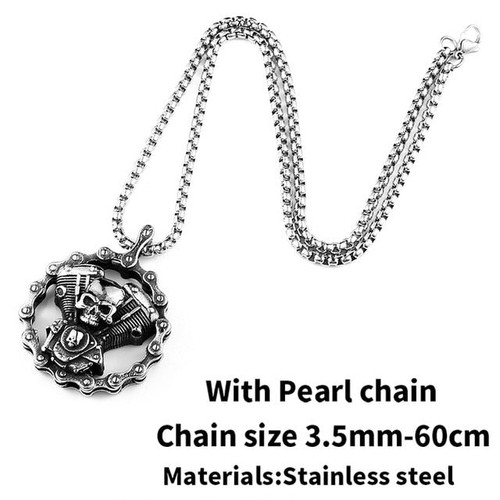 Cool Heavy Skull Bicycle Chain