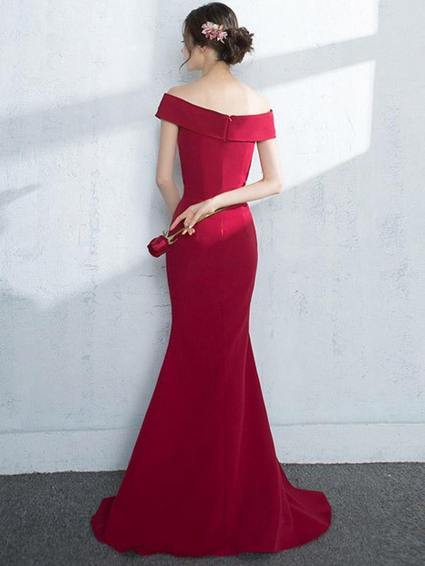 Off-the-shoulder Mermaid Evening Dress