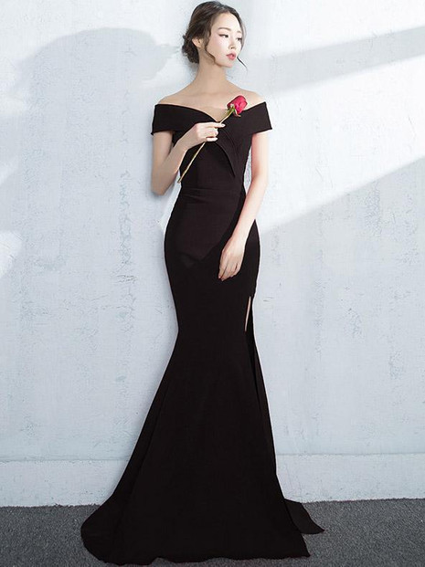 Off-the-shoulder Mermaid Evening Dress